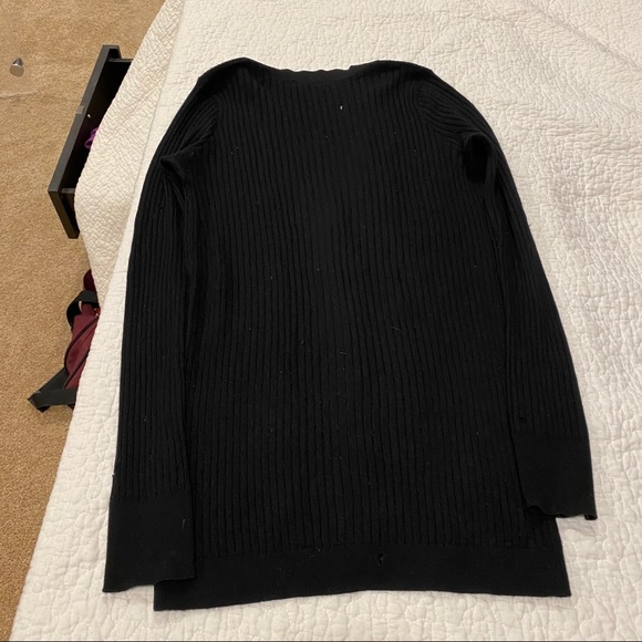 Vince Black 100% Cashmere Ribbed Cardigan - Picture 10 of 16